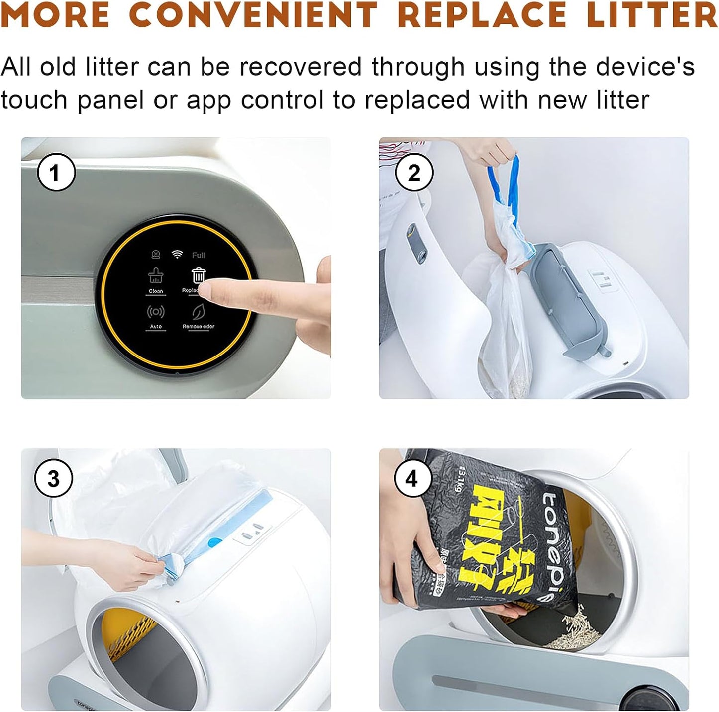 Self-Cleaning Cat Litter Box