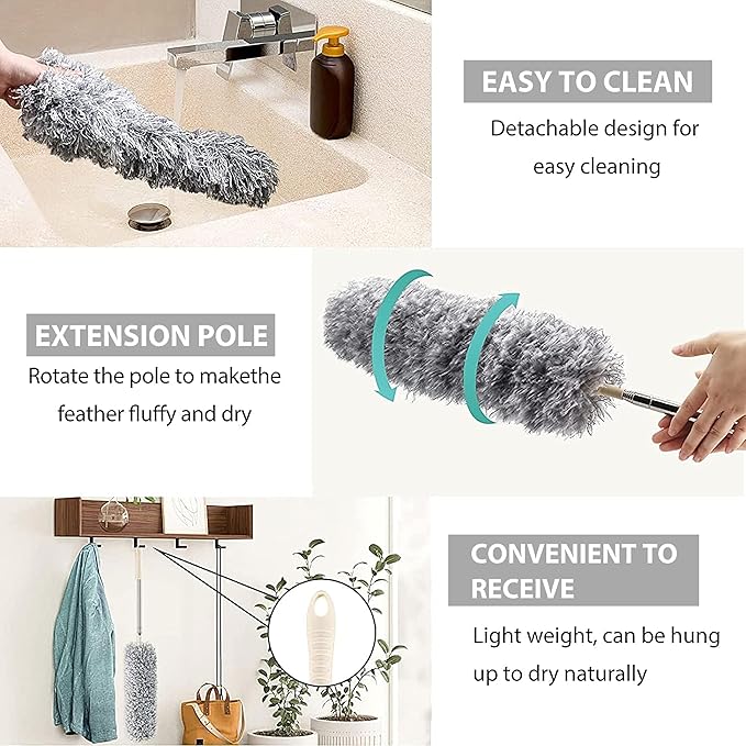 Extendable Microfiber Feather Duster