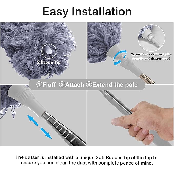 Extendable Microfiber Feather Duster